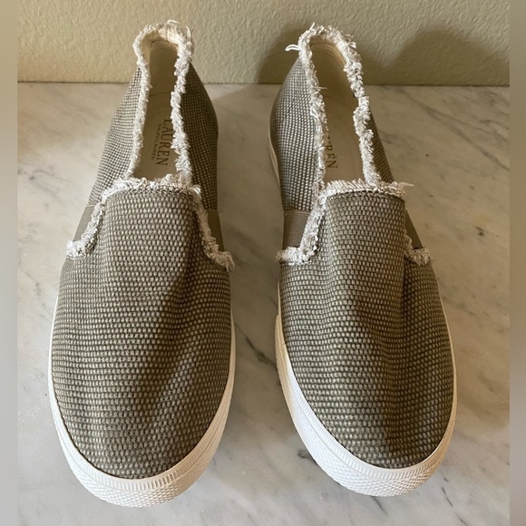 Ralph Lauren Shoes - Ralph Lauren Jinny Fray Slip-On Sneakers 10